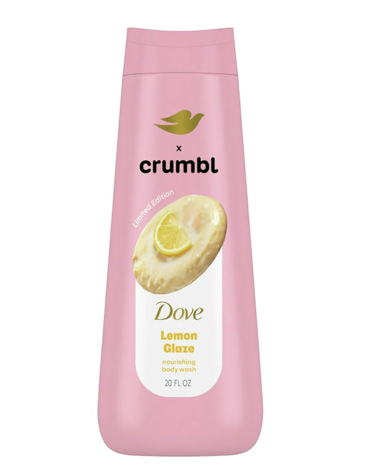 Dove x Crumbl Moisturizing Liquid Body Wash | Lemon Glaze | 20oz Wash