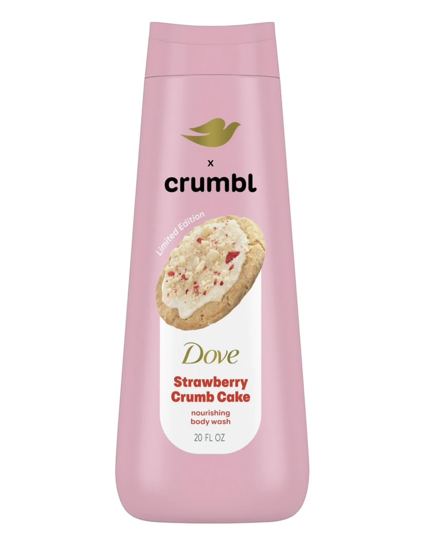 Dove Moisturizing Liquid Body Wash | Strawberry Crumb Cake | 20oz Wash