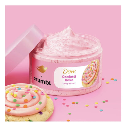 Dove Moisturizing Body Wash & Scrub | Confetti Cake Scent | 20oz Wash + 15oz Scrub | Limited Edition
